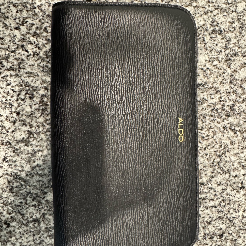 Aldo Textured Black Wallet